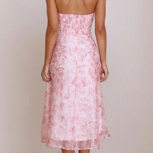 FANCY DAY MIDI DRESS PINK - Hello Molly
